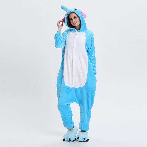 Adult Elephant Kigurumi Animal Onesie Pajama Costumes