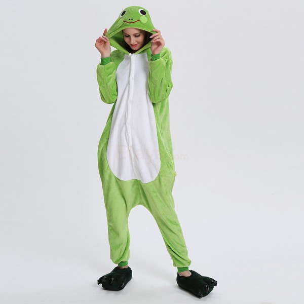 Adult Frog Kigurumi Animal Onesie Pajama Costumes