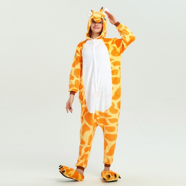 Adult Giraffe Kigurumi Onesies Pajamas Animal Onesies