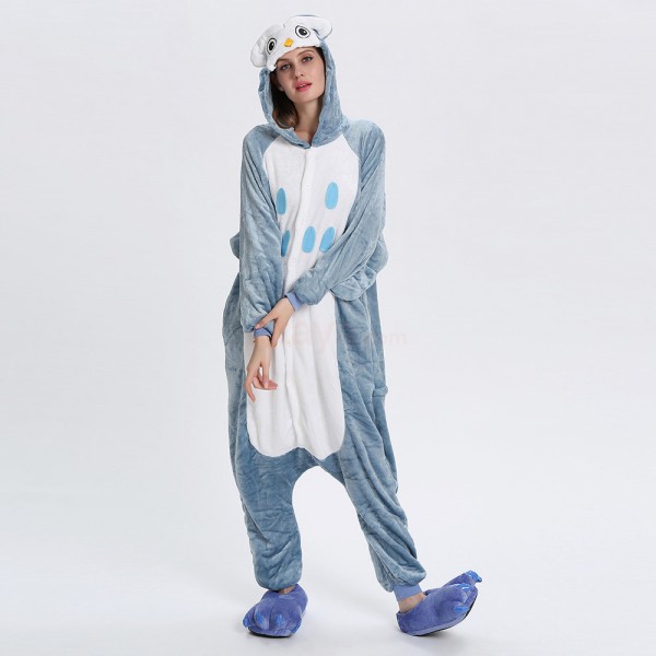 Adult Owl Kigurumi Animal Onesie Pajama Costumes