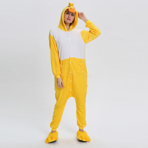 Adult Duck Kigurumi Animal Onesie Pajama Costumes