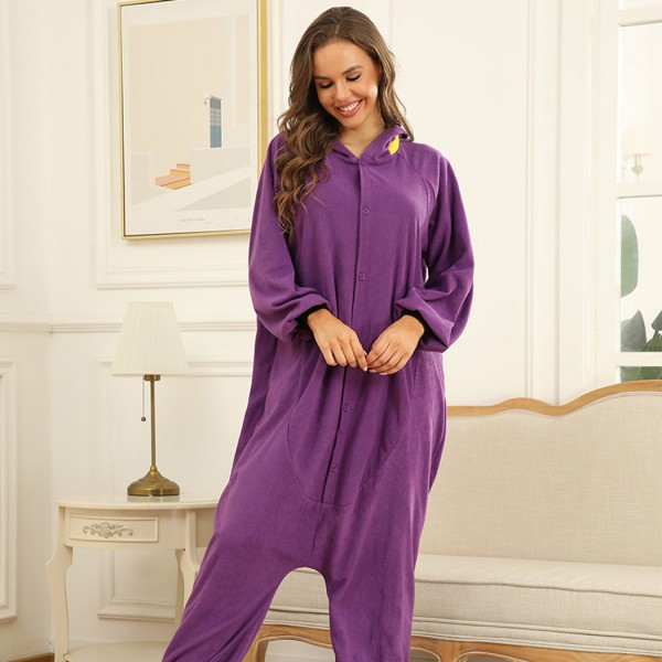 Adult Purple Bear Pajamas Animals Onesie Kigurumi