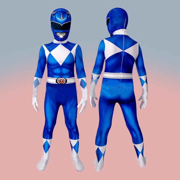 Ready To Ship Kids Blue Ranger Cosplay Costume