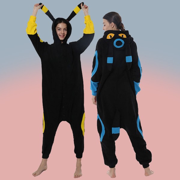 Pokemon Eevee Kigurumi Animal Theme Couple Onesie Homewear Halloween Cartoon Pajamas