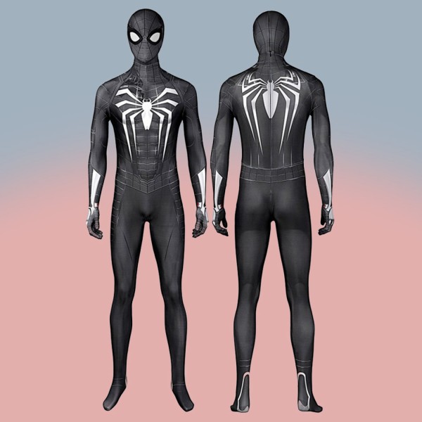 Spiderman Miles Morales Cosplay Suit Spider Man Venom Black Costume