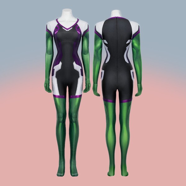 She-Hulk Costume Halloween Cosplay Jumpsuit