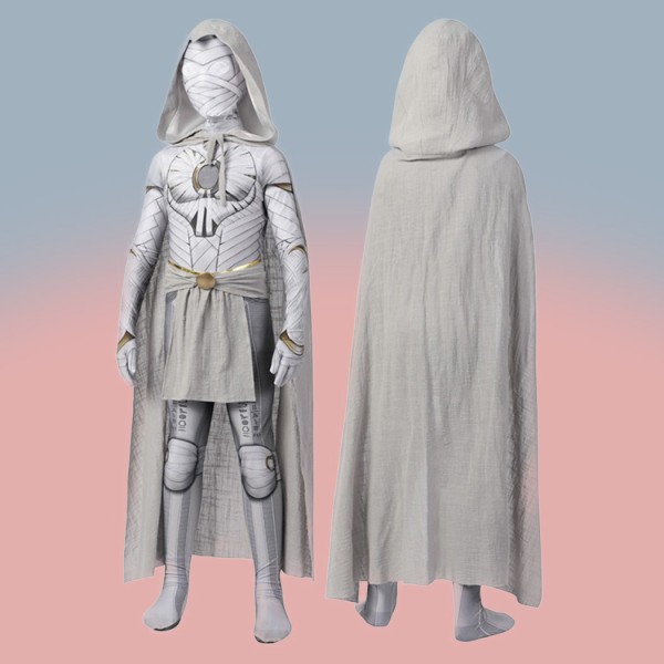 Kids Moon Knight Costume Marc Spector Hallowee Cosplay Jumpsuit