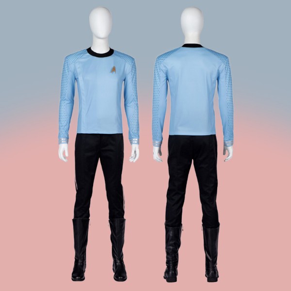 Star Trek Uniform Cosplay Costume Strange New Worlds Blue Shirt