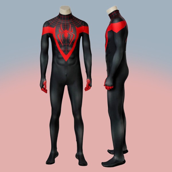 Ultimate Spider-Man Costume Miles Morales Cosplay Jumpsuit