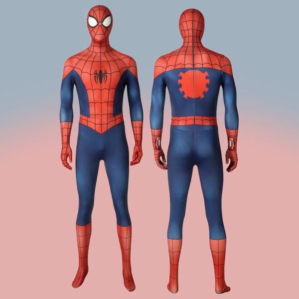 Peter Parker Costume Ultimate Spider-Man Season 1 Cosplay Suit