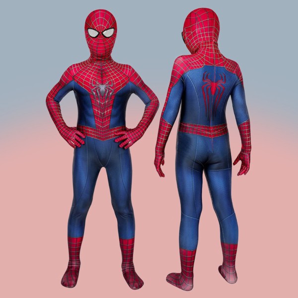 The Amazing Spider-Man Zentai 3D Cosplay Jumpsuit Peter Parker Costume for Kids