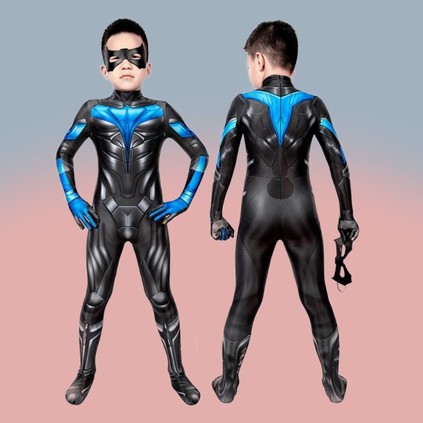 Children Titans Nightwing Bodysuit Richard John Cosplay Costumes