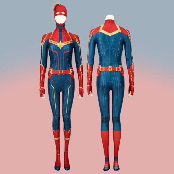 Captain Marvel Jumpsuit Carol Danvers Cosplay Costumes