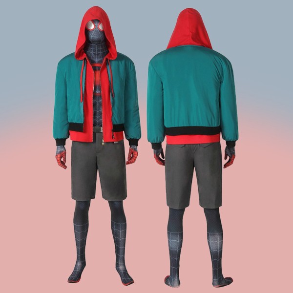 Miles Morales Cosplay Suit Spider-Man Into the Spider-Verse Jumpsuits