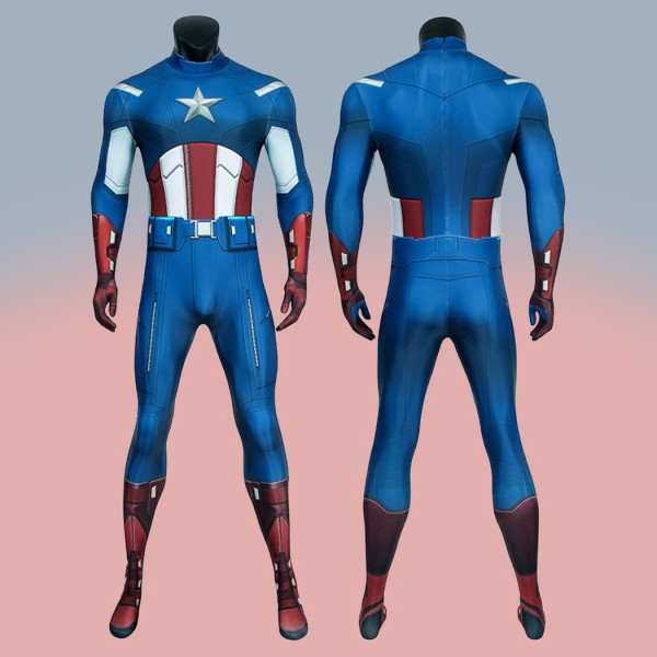 The Avengers Steve Rogers Cosplay Bodysuit Captain America Costume