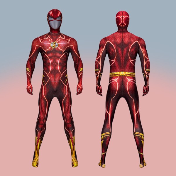 Flash Point Cosplay Costume The Flash Barry Allen Red Jumpsuit