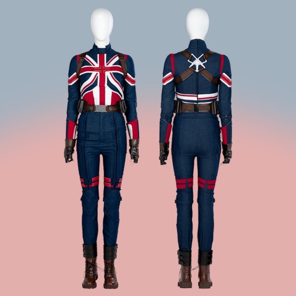 Captain Carter Cosplay Suit Doctor Strange in the Multiverse of Madness Peggy Carter Costume