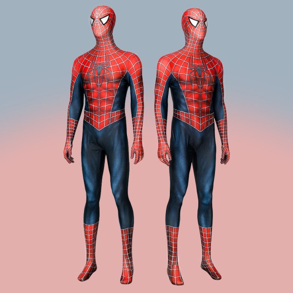 Spider-Man Peter Parker Cosplay Costume Spiderman Tobey Maguire Jumpsuit