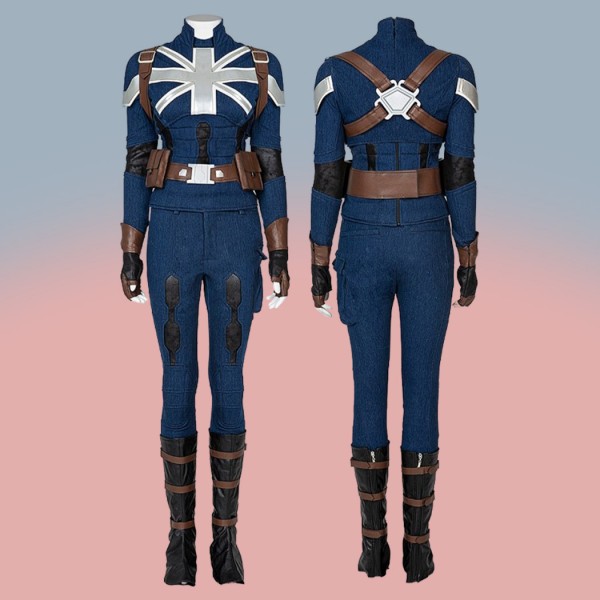 What If Peggy Carter Costume Captain Carter Stealth Cosplay Suit