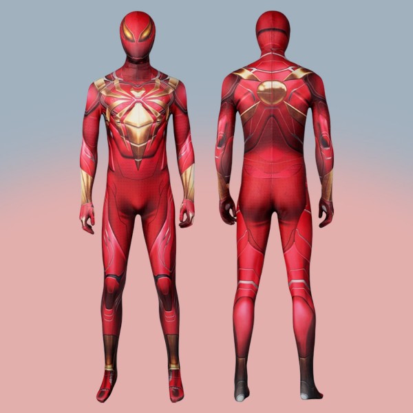 Iron Spider Armor Red Cosplay Jumpsuit Spider-Man Costumes