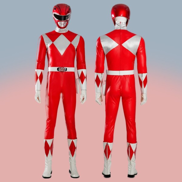 Red Ranger Cosplay Costumes Mighty Morphin Power Rangers Jason Lee Scott Suit