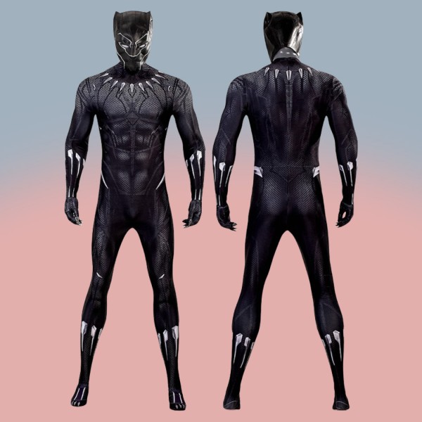 Black Panther Cosplay Jumpsuit Black Costumes