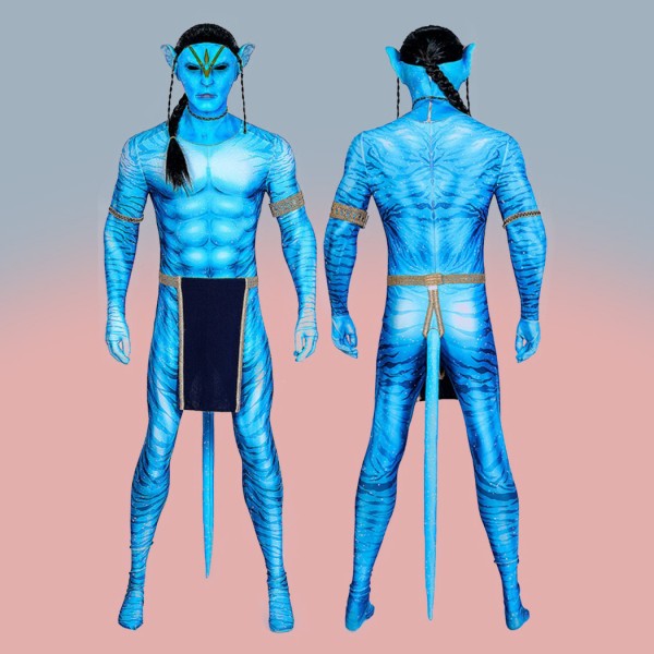 Jake Sully Blue Cosplay Jumpsuit Avatar 2 The Way of Water Costume