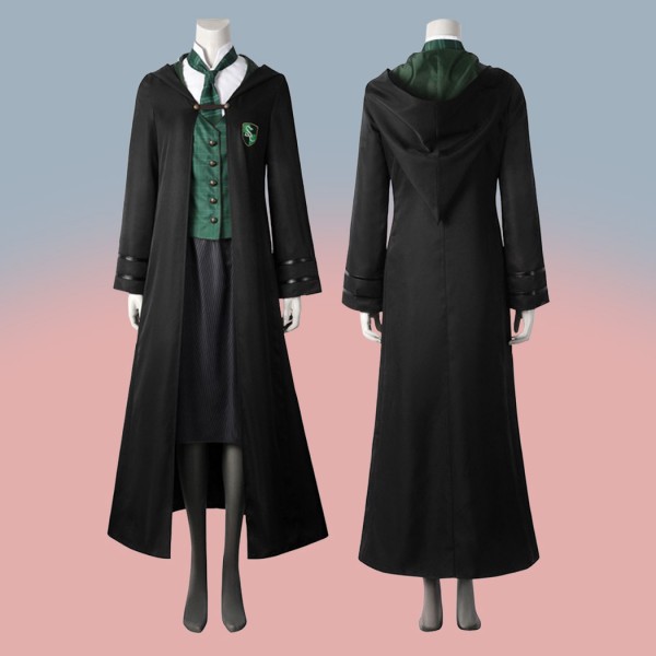 Hogwarts Legacy Girl Costumes Slytherin Halloween Cosplay Suit