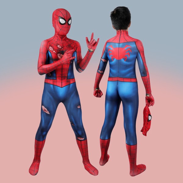 Spider-Man PS5 Classic Cosplay Jumpsuit Damaged Edition Costumes for Kids