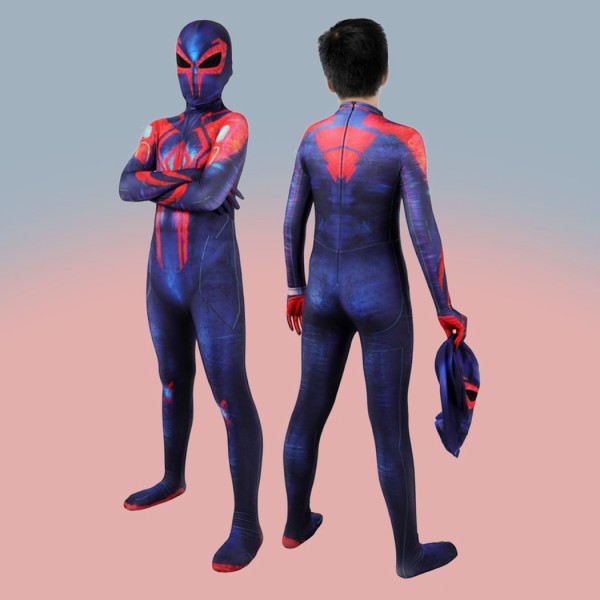 2099 Miguel O'Hara Costumes Spider-Man Across The Spider-Verse Cosplay Jumpsuit