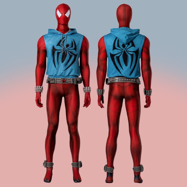 2023 Scarlet Spider Costumes Ben Reilly Halloween Cosplay Suit