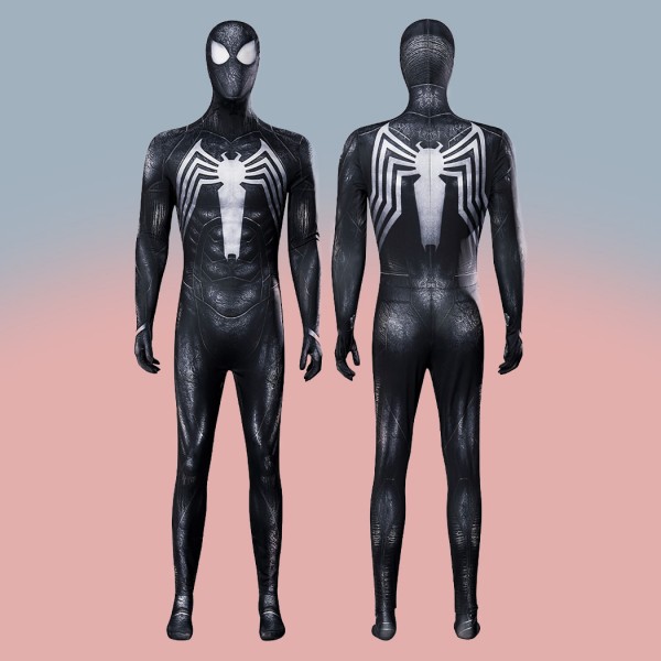 Spider-Man 2 Symbiote Battle PS5 Costumes Venom Black Cosplay Suit