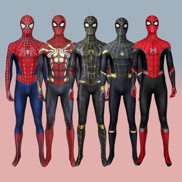 Classic Spider-Man Halloween Cosplay Bodysuit Collection Spiderman Peter Parker Costumes