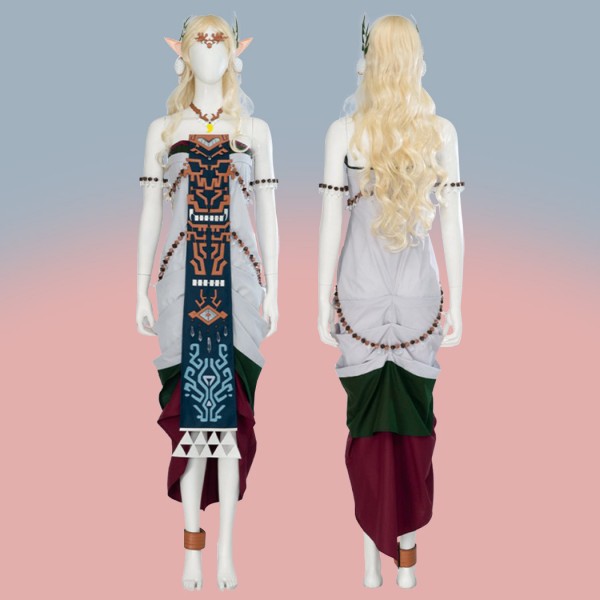 Tears of the Kingdom Queen Sonia Costumes The Legend of Zelda Halloween Cosplay Suit