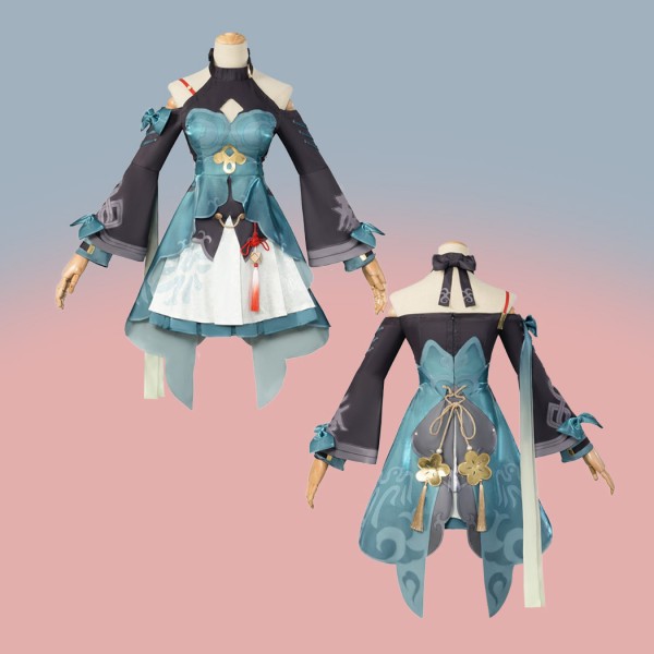 Qingque Halloween Cosplay Suit Honkai Star Rail Costumes With Accessories for Female