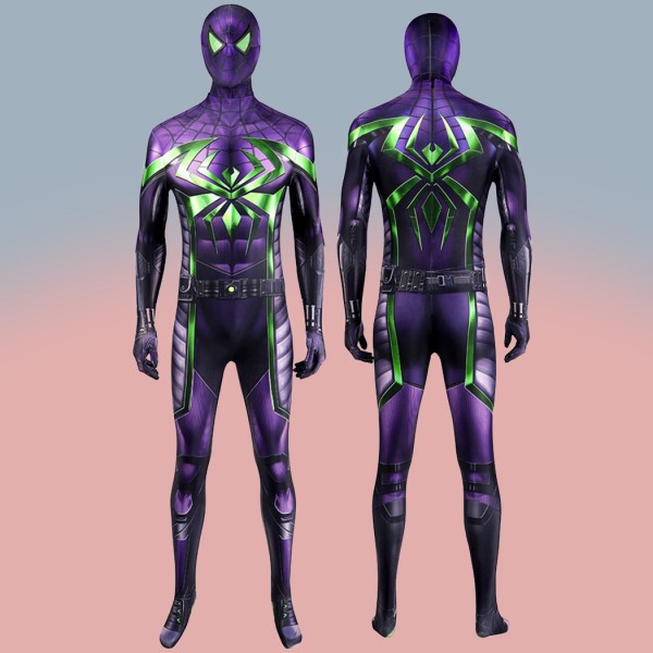 Spiderman PS5 Cosplay Jumpsuit Spider-Man Miles Morales Purple Reign Suit Costumes
