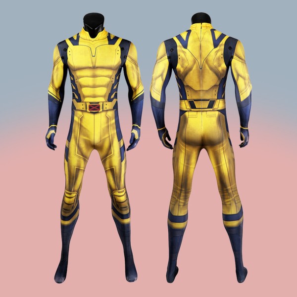 Wolverine Cosplay Jumpsuit Deadpool 3 Yellow Costumes