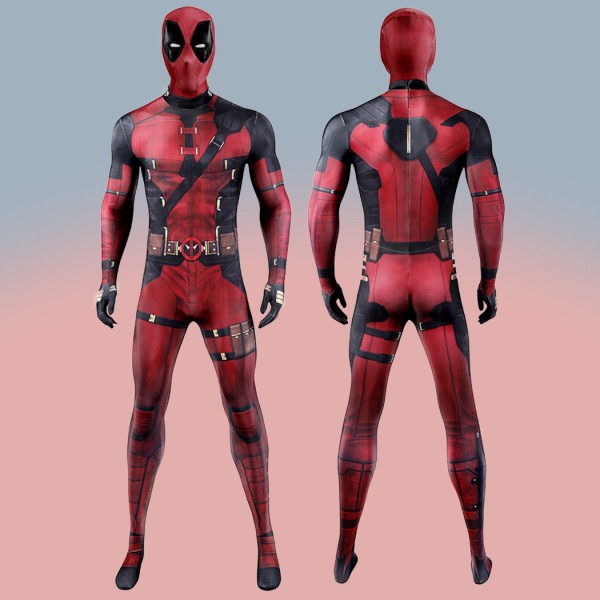 Deadpool 3 Cosplay Jumpsuit Deadpool Wade Wilson Red Costumes