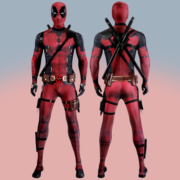Wade Wilson Cosplay Jumpsuit Deadpool 3 Costumes With Accessories