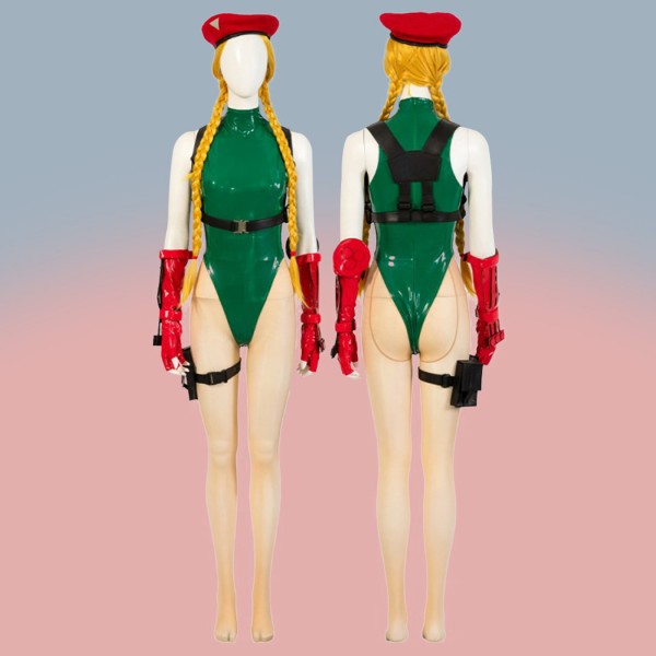 Street Fighter Costumes Cammy White Green Halloween Cosplay Outfits