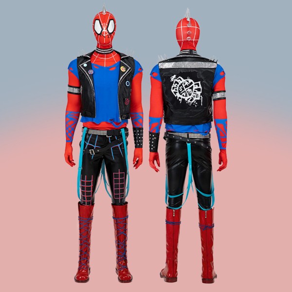 Dexule Spider-Punk Hobart Brown Costume Spider-Man Across the Spider-Verse Cosplay Suit