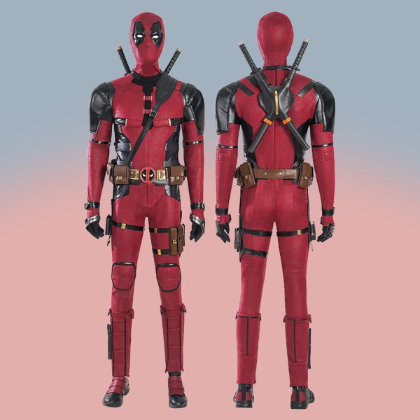 Deadpool 3 Cosplay Costume New Deadpool Wade Winston Halloween Red Suit