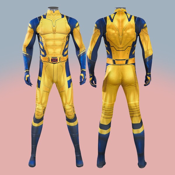 Logan Yellow Suit Deadpool 3 Hugh Jackman Costumes Wolverine Cosplay Jumpsuit