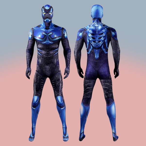 Blue Beetle Cosplay Costumes 2023 Jaime Reyes Suit Polyester Halloween Outfits