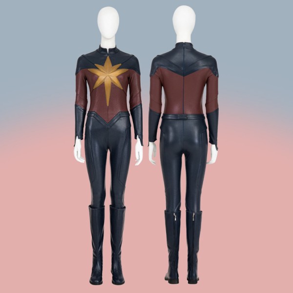 The Marvels Carol Danvers Costumes Captain Marvel 2 Halloween Cosplay Jumpsuit