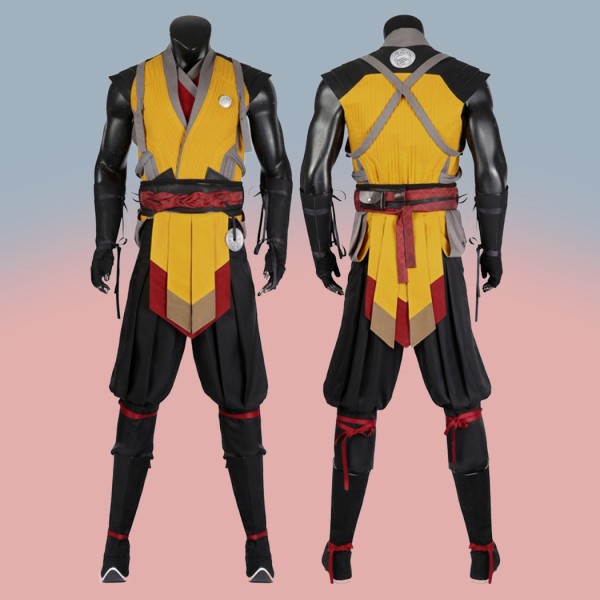 Scorpion Male Cosplay Costumes Mortal Kombat 1 Suit MK1 Halloween Outfit