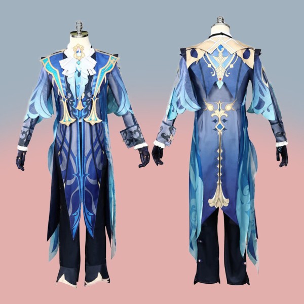 Game Genshin Impact Neuvillette Costumes Halloween Cosplay Suit