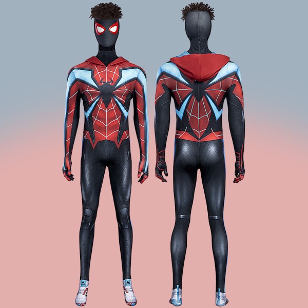 Miles Morales Evolved Cosplay Costumes Spiderman PS5 Jumpsuit