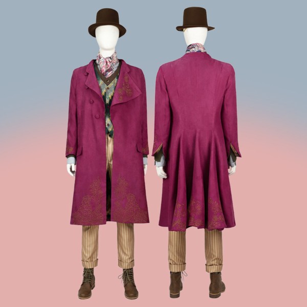 Charlie and the Chocolate Factory Suit Willy Wonka Cosplay Costumes