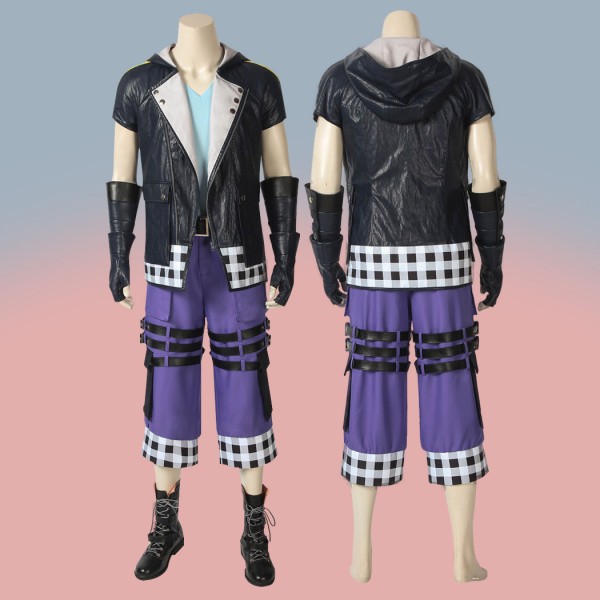 Kingdom Hearts 3 Suit Riku Cosplay Costumes Halloween Uniform